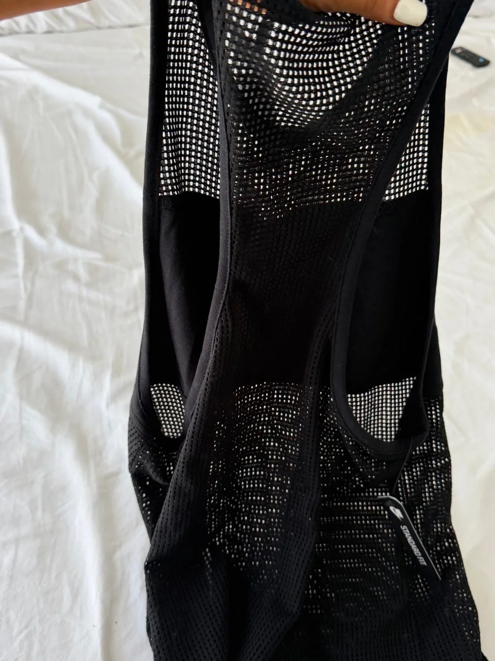 Nike Black Mesh Logo Tank - Women's